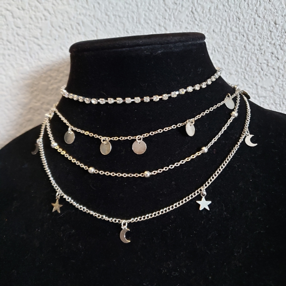 3 Unlisted Necklaces- Celestial Choker- 5